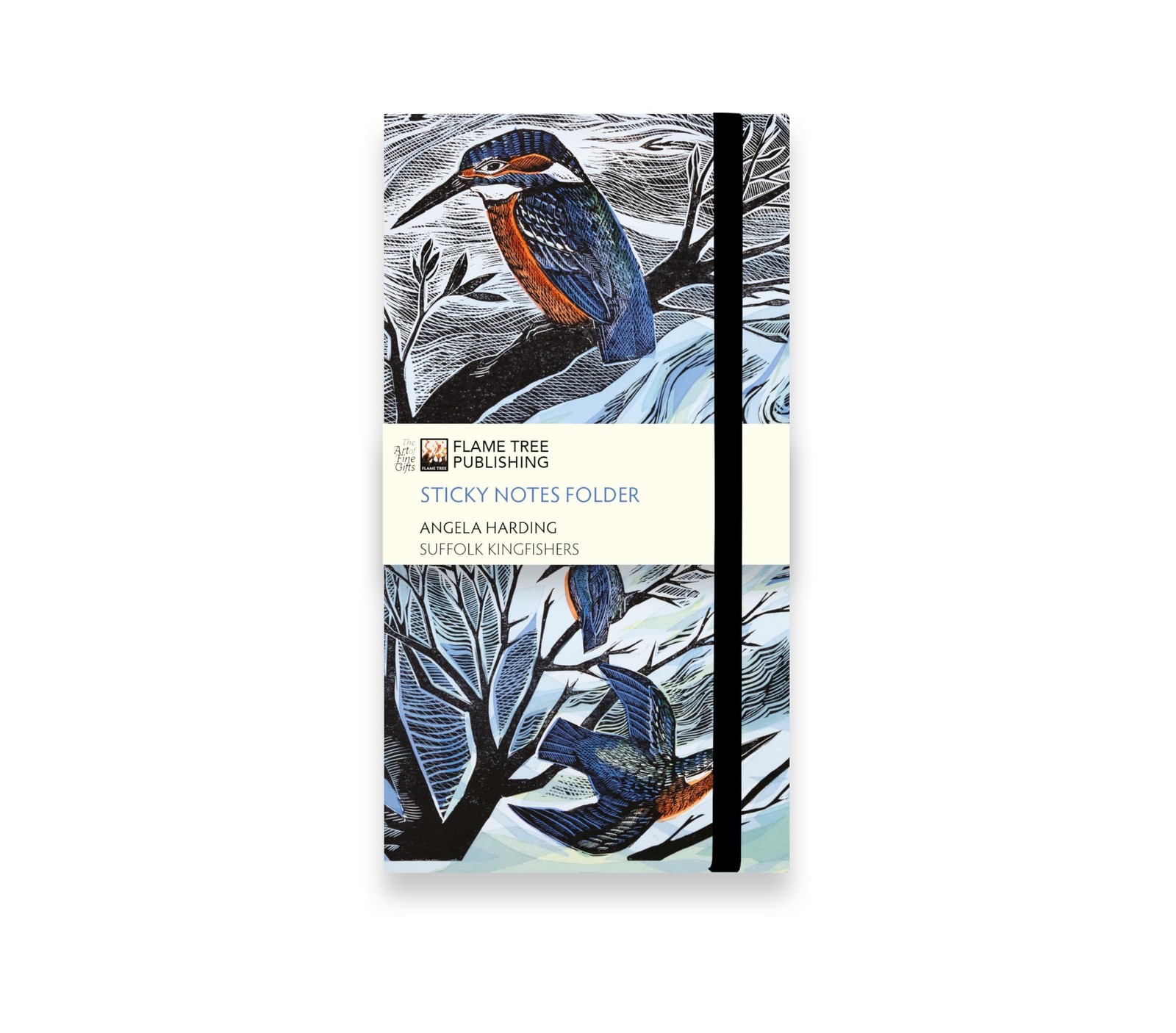 Angela Harding: Suffolk Kingfishers Flame Tree Sticky Notes Folder Flame Tree Studio - Image 2