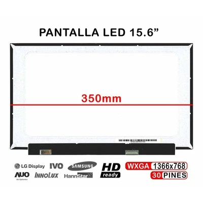 VER DESCRIPCIÓN PANTALLA LED MATE DE 15.6" PARA PORTÁTIL N156BGA-EA3 REV.C2 DISPLAY