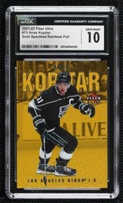 2021 Fleer Ultra Gold Speckled Rainbow Foil Anze Kopitar #73 CGC 10 Gem Mint w9f