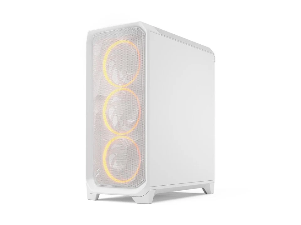 Fractal Design Meshify 3 RGB ATX mATX Mid Tower PC Case - White Chassis with - Image 2 of 4