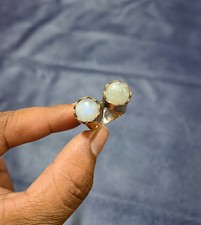 Rainbow Moonstone Pure Copper Ring Handmade Jewelry Elegant Style Jewelry Copper