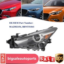Headlight For 2017-2018 Mazda 3 Led Headlamp Assembly With Bulb Left Driver Side Headlight For 2017-2018 Mazda 3 Led Headlamp Assembly With Bulb Left Driver Side