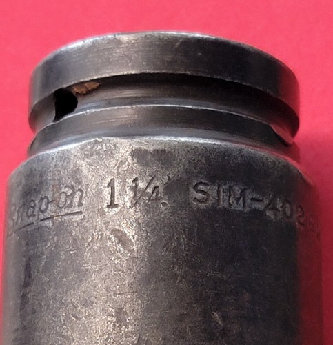 Snap-on SIM402 1-1/4" Deep Impact 6 Point Socket 3/4" Drive FREE USA SHIPPING - Bild 2 von 8