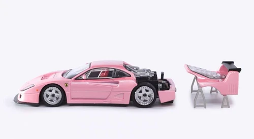 SH 1:64 Pink F40 LM Super Racing Sports Model Diecast Metal Car - Picture 17 of 19
