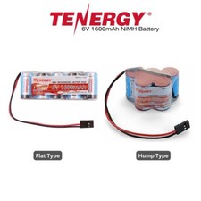 Tenergy NiMH 6V 1600mAh Flat and Hump Receiver Battery Pack With Hitec Connector