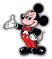 Mickey Mouse Cartoon Sport Sticker Bumper Decal - ''SIZES''