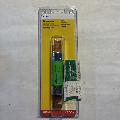 Eaton Bussmann FRN-R-100 Time Delay Fuse 100a 250v New | eBay