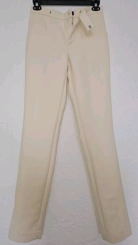 Ralph Lauren Purple Label Women's Dress Pants Straight Leg Ivory Size US 4S NEW - Picture 8 of 9