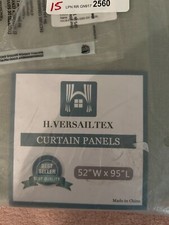 H. Versailtex 100 Blackout Curtains 52  x96  Full Light Blocking Curtain Sage