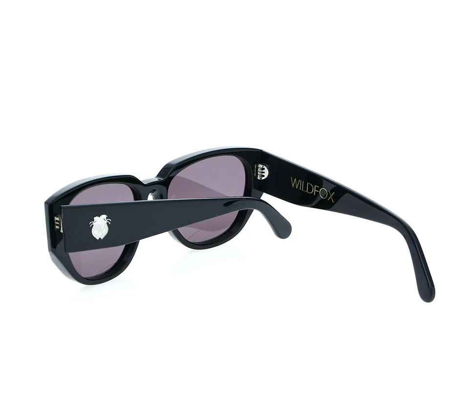Gafas de sol para mujer Wildfox Dionne negras gruesas ojo de gato R2681 Foto 4 de 4