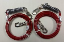 15 Ft Dog Tie Out Cable Leashes with heavy duty spring Buy 1 Get 1 Free