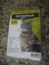 PET ARMOR Plus For Cats Over 1.5 lbs, 8 Month Supply