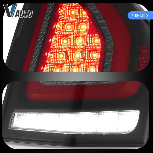 VLAND Smoke Lens LED Tail Lights For 2011-2014 Chrysler 300 Red Rear Brake Lamps - Foto 10 di 16