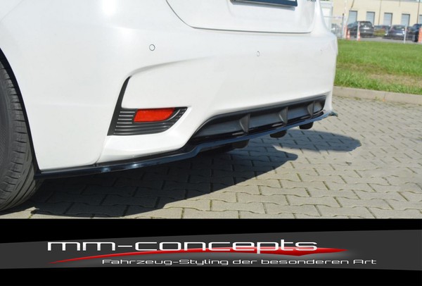 CUP Diffusor Ansatz Schwarz FüR Lexus CT MK4 200H Facelift Heck StoßStange V.2-image