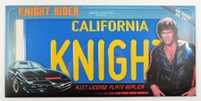DOCTOR COLLECTOR 2023 KNIGHT RIDER K.I.T.T. KITT LICENSE PLATE PROP SET NEW