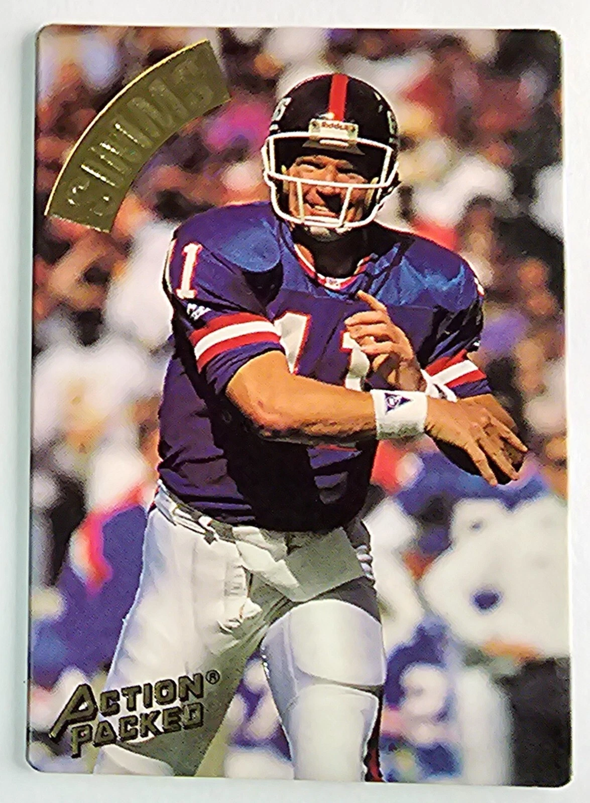 1994 Action Packed Phil Simms #78 New York Giants Football Card
