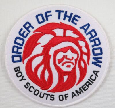 OA 6'' Round Jacket Patch MGM Logo WHT Felt BKGRD Private Issue [OAX-10]
