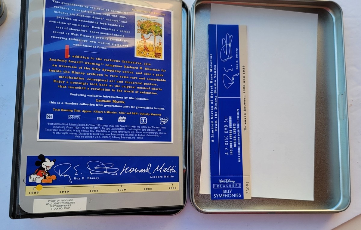 Walt Disney Treasures Silly Symphonies The Historic Musical