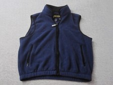 Eddie Bauer Ebtek Vest Mens Medium Blue Camping Hiking Polartec