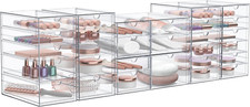 Makeup Organizer with 30 Drawers, Acrylic Drawer Organizer for Makeup, Office Or