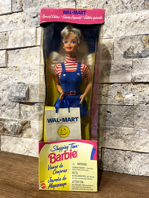1997 Mattel Walmart Shopping Time Barbie 18230 NEW