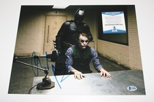 CHRISTIAN BALE SIGNED 'THE DARK KNIGHT' 11x14 MOVIE PHOTO BECKETT COA A BATMAN