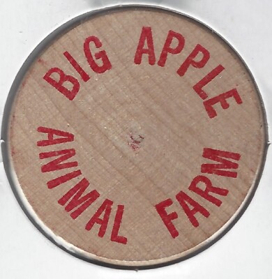 BIG APPLE ANIMAL FARM Token/Coin, Indian Head Wooden Nickel | eBay