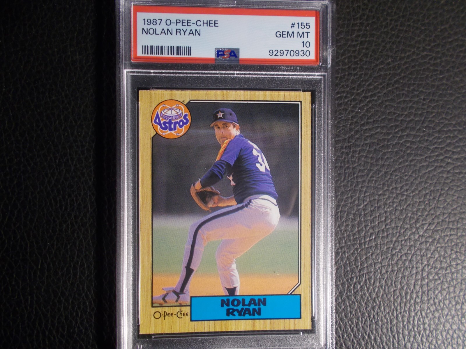 1987 O PEE CHEE #155 NOLAN RYAN PSA 10 FRESH GRADE!