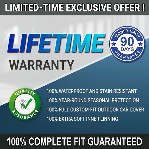 Custom-Fit Chevy Car Cover - Premium Material, Waterproof, 7-Year Warranty, Gray
