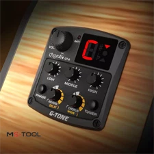 Acoustic Guitar Pickups 3-band Equalizer Tuner Reverb Delay Chorus Preamp Pickup