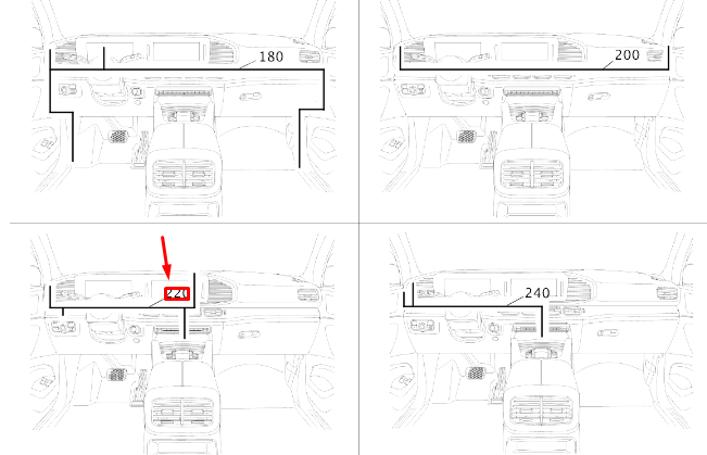 Neu MB GLE W167 Kabelbaum für automatische Mauterfassung, RHD A1675405204