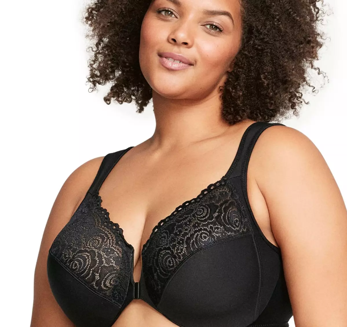 Glamorise Full Figure Plus Size Wonderwire Front-Closure Bra