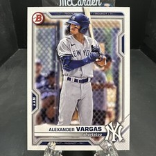 2021 Bowman Draft Alexander Vargas #BD-121 New York Yankees