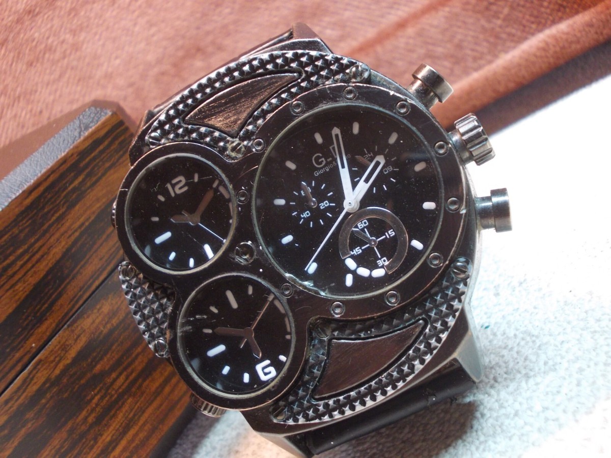 Montre Homme Quartz Giorgio & Dario Neuve - Bracelet Cuir Marron Classique