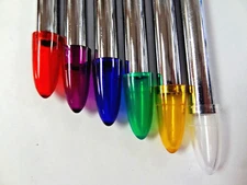 Pair Lowrider Bike Banana Seat Sissy Bar End Caps Pair Cover Bullet Shaped 