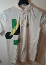80's GTE North Classic White Promotional Golf Vintage Retro Polo Indy 500 VTG  