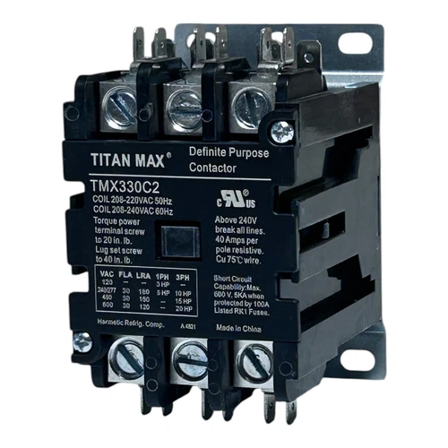 Diversitech TMX330C2 208-220V 30A 3-Pole Contactor Definite Purpose Titan Max