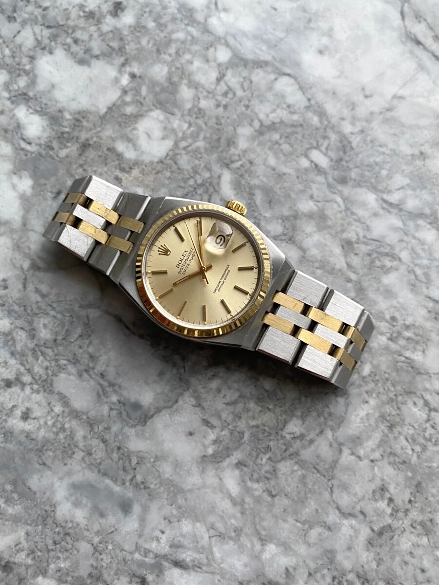 Vintage Rolex Datejust Oysterquartz 17013 80s Two Tone Vintage Rolex Datejust Oysterquartz 17013 80s Two Tone