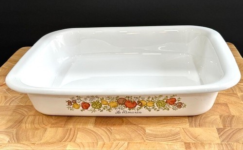 Vintage Corning Ware A-21 Le Romarin Large Roaster dish 12.25" x 10.25" x 2.25" - Picture 6 of 18