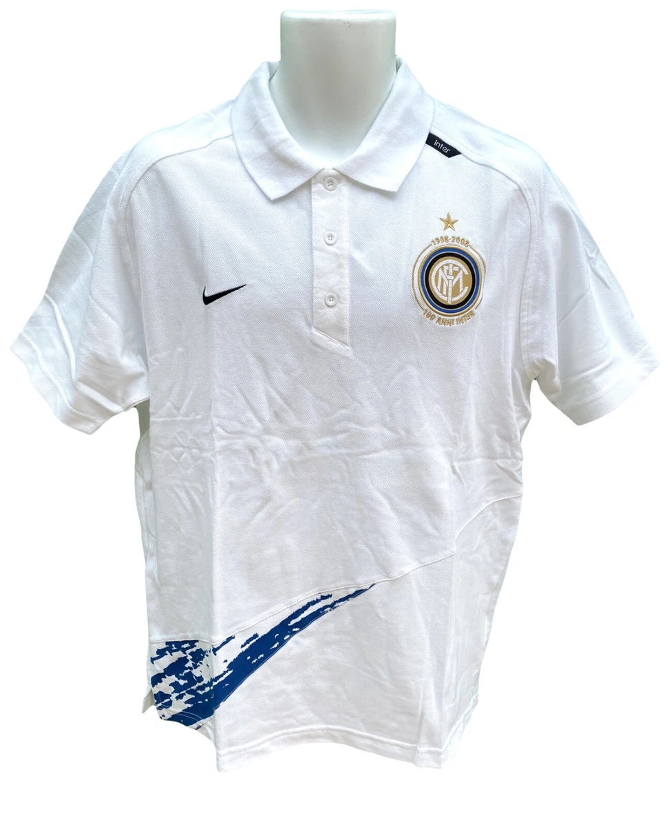 Estoy orgulloso Doctor en Filosofía Claire New Vintage NIKE INTER MILAN Football Polo Shirt Cotton White L | eBay