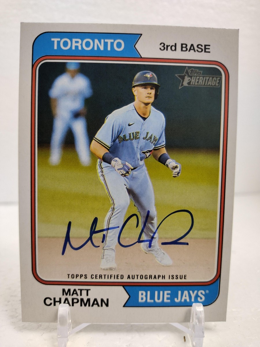 Baseball Cards Matt Chapman Autographed Baseball MATT CHAPMAN AUTO