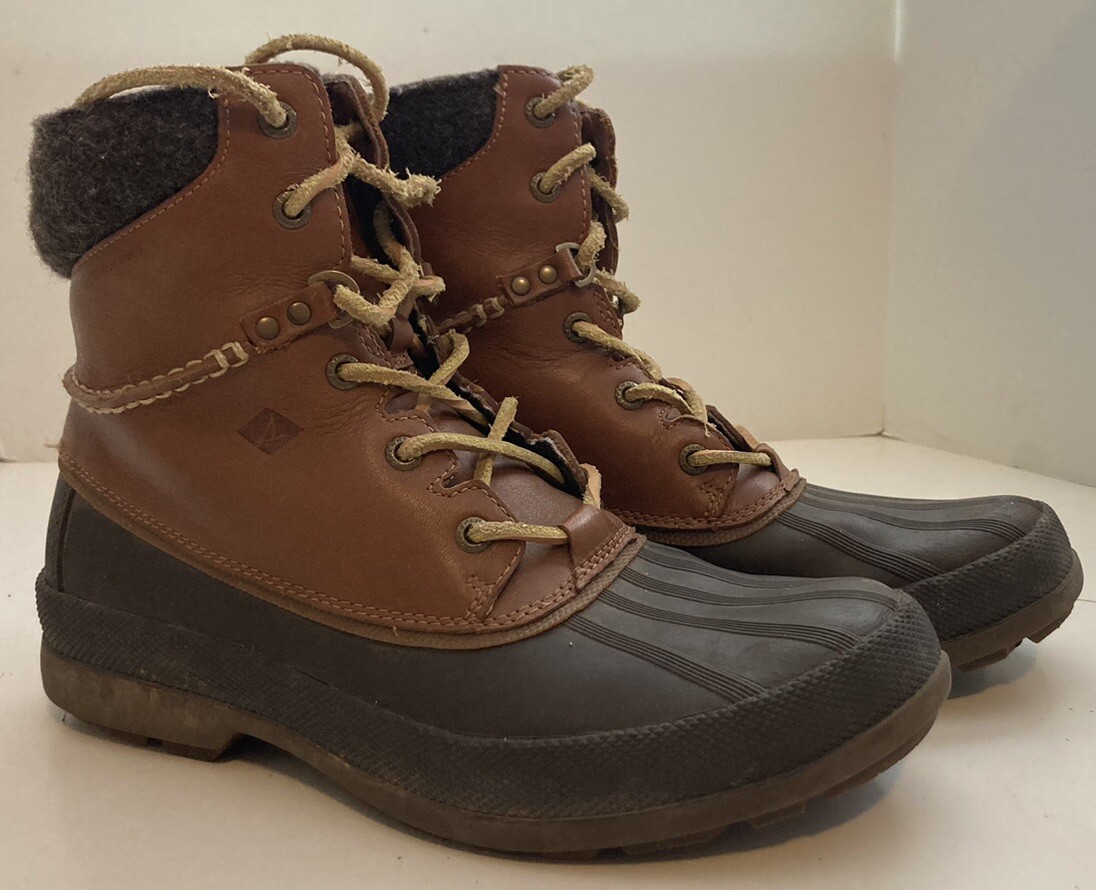 Sperry Top-Sider Cold Bay Winter Boot Brown Mens Size 8.5 Waterproof Ice Snow