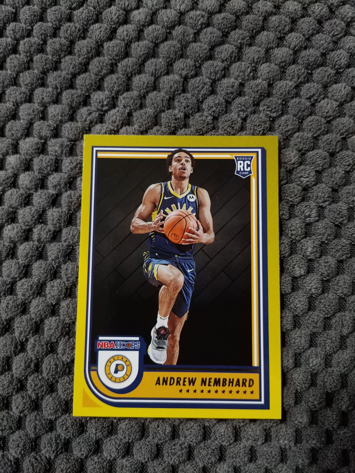 andrew nembhard 2022/23 nba hoops rookie yellow pacers #259