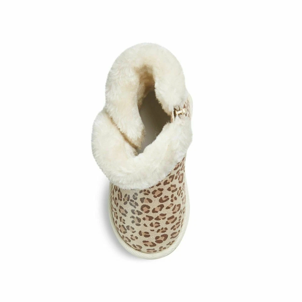 New Toddler Girls' Debbie Fleece Boots Animal Print - Size: 6 - MSRP $26.99 (P) - Image 3 of 3