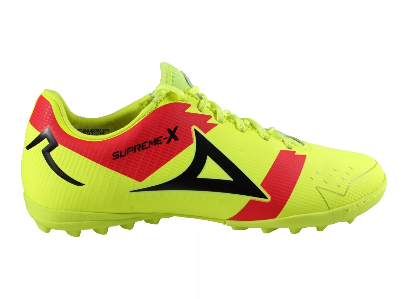 Chaussures de football pour hommes Pirma Turf style 3045 Supreme X couleur verte