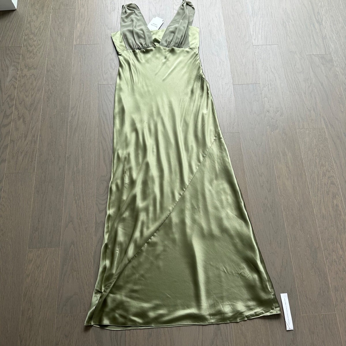 reformation light green dress Green Open Back Reformation Mela Dress by Reformation