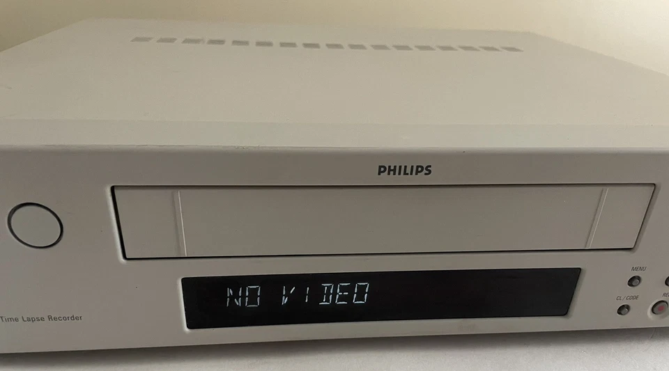 Philips TL 24A/00T VHS 24 horas grabadora de lapso de tiempo HQ VCR ABR038 90433 Foto 3 de 4