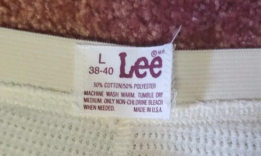 Pantalones térmicos largos vintage LEE para niños talla L (38-40) hechos en EE. UU. Foto 4 de 4