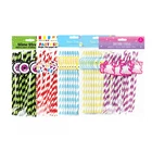 Novelty Pastel Paper Straws 20pack Food Safe Biodegradable Party Birthday Funny
