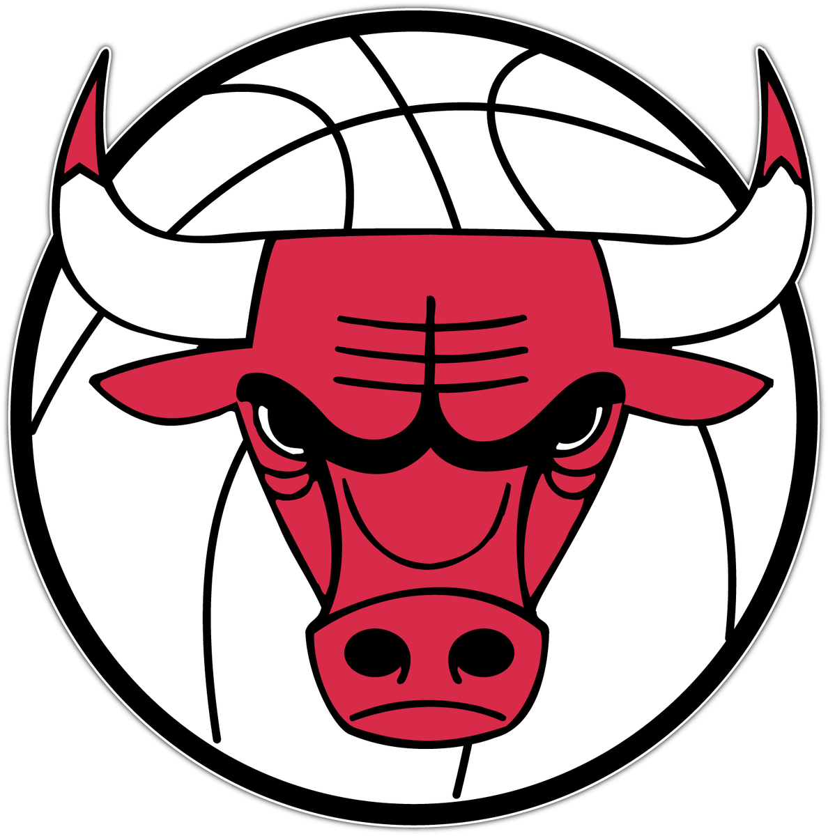Chicago Bulls NBA Basketball Bumper Window Locker Notebook Sticker